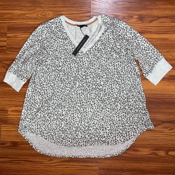 NWT Jane and Delancey Leopard Print Tunic - Picture 1 of 13